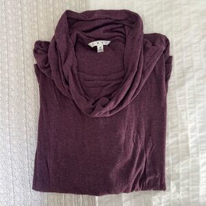 CAbi Plum Cowl Neck Tee